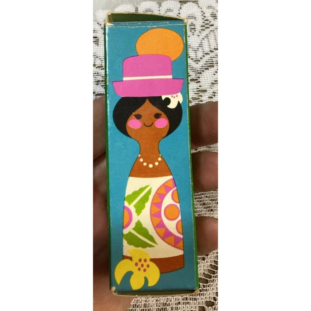 Vintage Avon Small World Lipkins French Mint Lip Pomade NOS Original Box USA